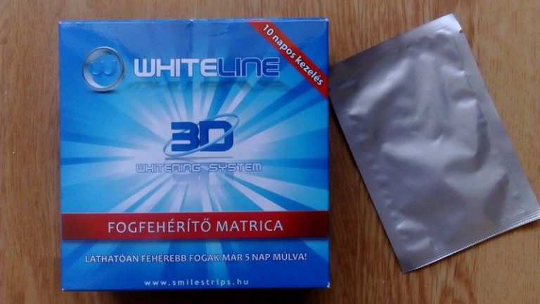 Fogfehérítés otthon – Whiteline fogfehérítő matrica teszt