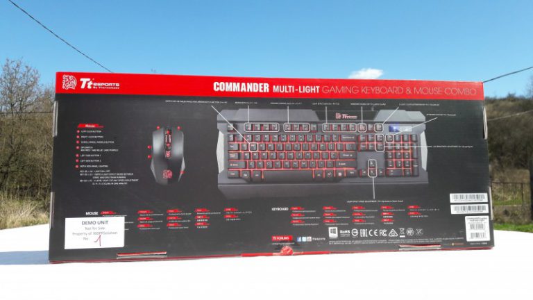 Thermaltake Commander billentyűzet-egér  játékosoknak