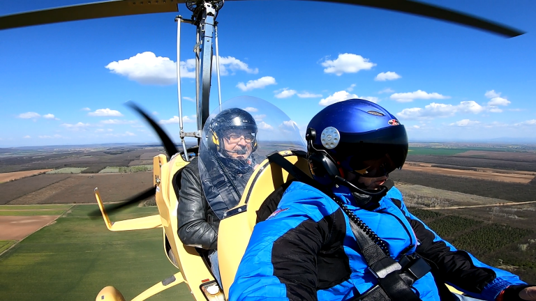 Gyrocopter vezetés a Sirius Repülő klubnál