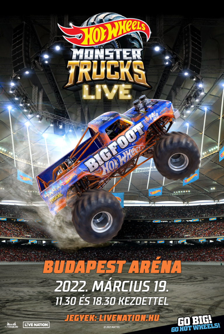 A Hot Wheels™ Monster Trucks Live 2022-ben visszatér Európába vadonatúj járgányaival