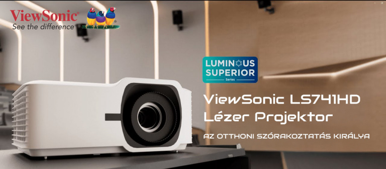 ViewSonic LS741HD lézer projektor: Az otthoni szórakoztatás királya