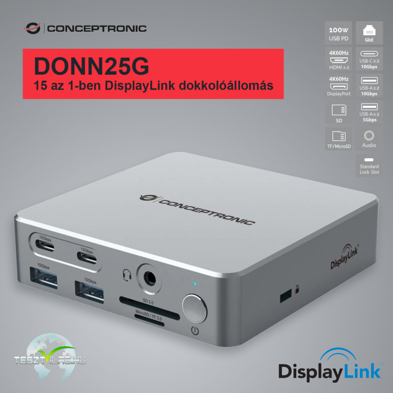 Conceptronic DONN25G – A tenyérnyi erőmű tesztje